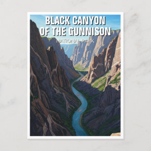 Black Canyon the Gunnison National Park Travel Vykort