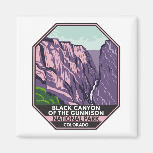 Black Canyon the Gunnison National Park Vintage Magnet