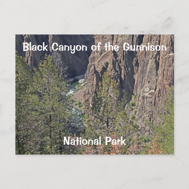 Black Canyon the Gunnison National Park Vykort (Framsida)