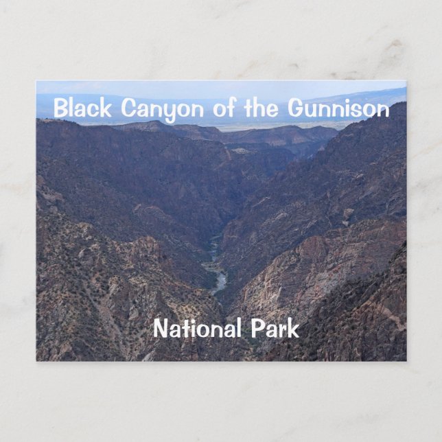 Black Canyon the Gunnison National Park Vykort (Framsida)