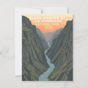 Black Canyon the Gunnison Retro USA Vykort