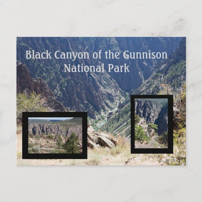 Black Canyon the Gunnison Travel Postcard Vykort (Framsida)
