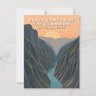 Black Canyon the Gunnison Travel USA Vykort