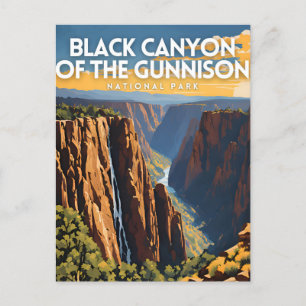 Black Canyon the Gunnison Travel Vykort