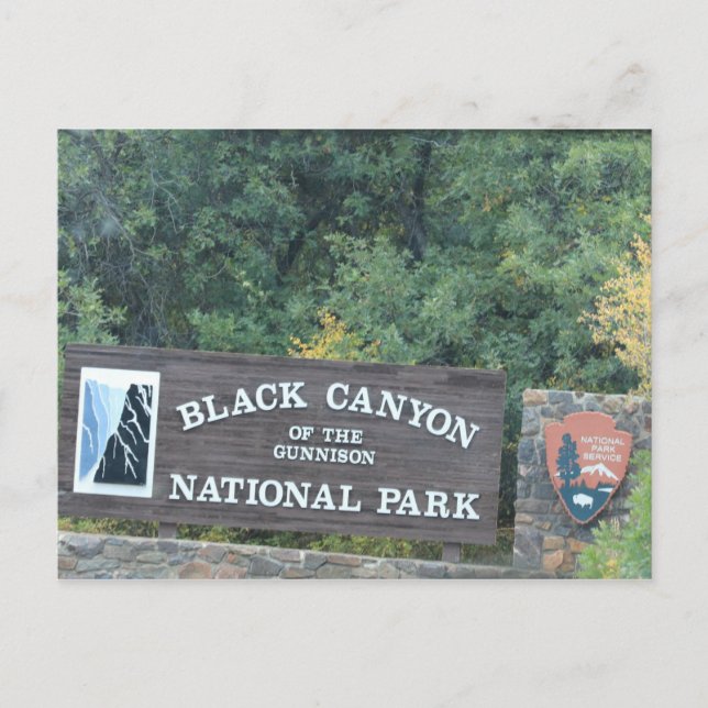 Black Canyon the Gunnison Vykort (Framsida)