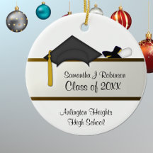 Black Cap Studenten Ornament