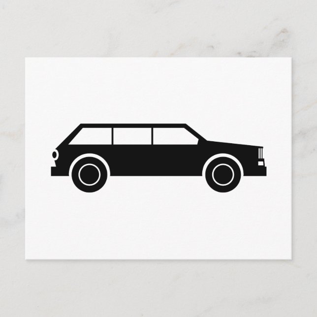 Black Car Vykort (Framsida)