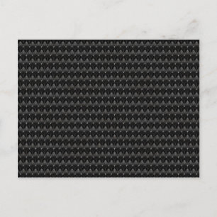 Black Carbon Fiber Alien Skin Vykort