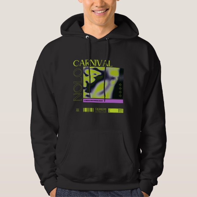 Black Carnival Hoodie (Unisex) (Framsida)