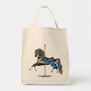 Black Carousel Horse Tygkasse