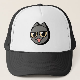 Black Cartoon Cat Keps