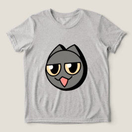 Black Cartoon Cat T Shirt