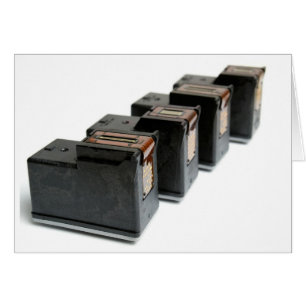 Bläck Cartridges Hälsningskort