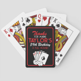 Black Casino Poker Birthday-favoritspelkort Casinokort