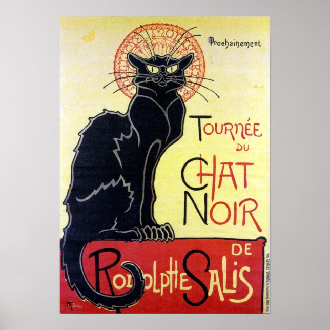 Black Cat, Alexandre Steinlen Poster (Framsidan)