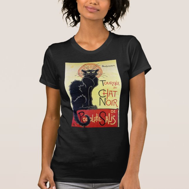 Black Cat, Alexandre Steinlen T-shirt (Framsida)