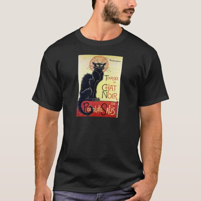 Black Cat, Alexandre Steinlen T-shirt (Framsida)