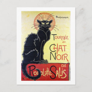 Black Cat, Alexandre Steinlen Vykort