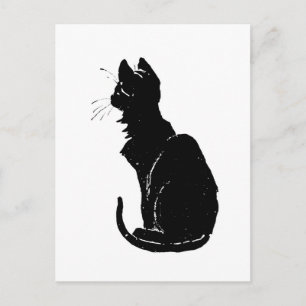 Black Cat, Alexandre Steinlen Vykort