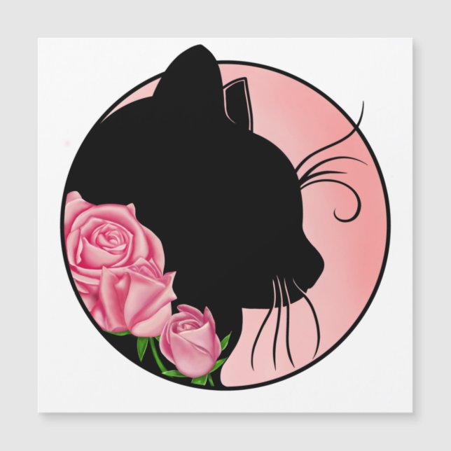 Black cat and roses (Framsida)