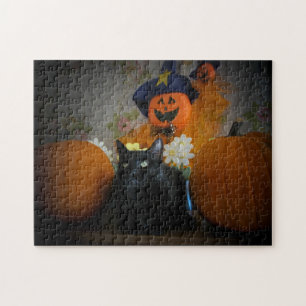 Black Cat and scarecrow or make your own. Pussel