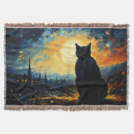 Black Cat and Starry Night Filt
