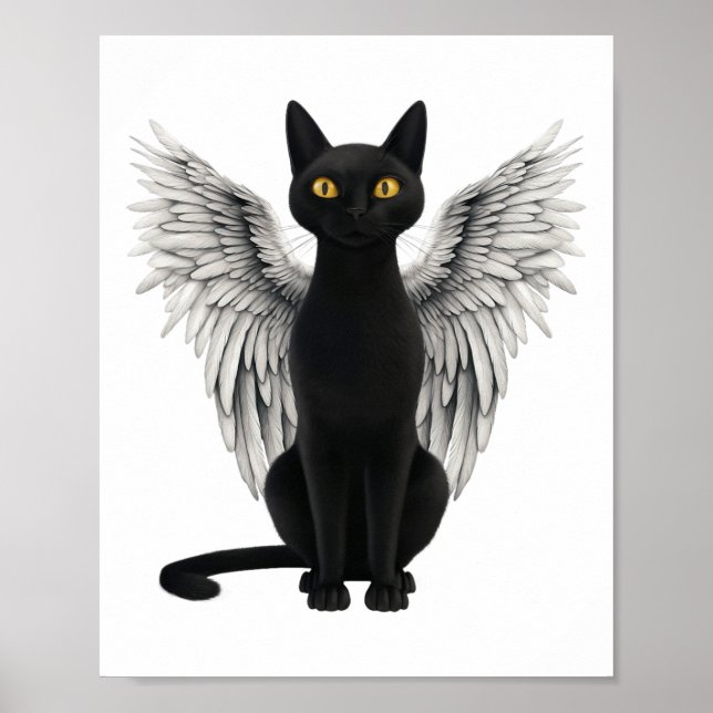 Black Cat Angel Vingar Poster (Framsidan)