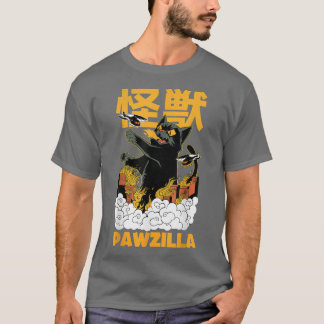 Black Cat Anime Manga Japansk Tecknad Fläkt Funny T Shirt