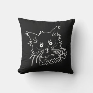 Black Cat anpassningsbar dekorativ kudde