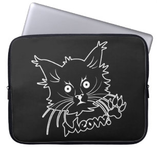 Black Cat anpassningsbar laptop sleeve