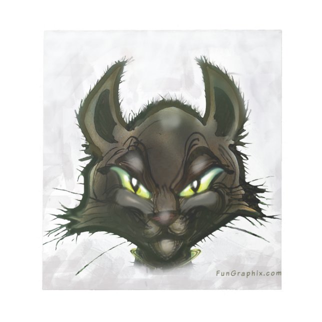Black Cat Anteckningsblock (Framsida)