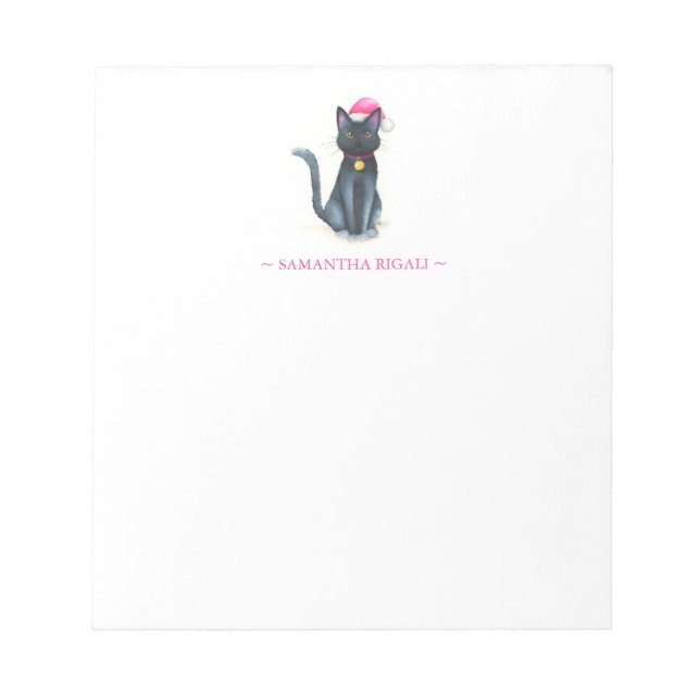 Black Cat-Anteckningsblock Anteckningsblock (Framsida)