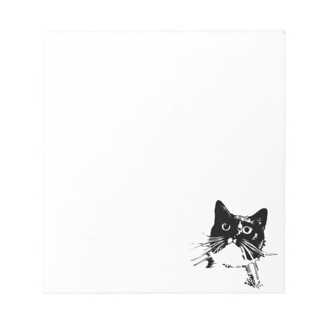 Black Cat-Anteckningsblock Anteckningsblock (Framsida)