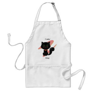 Black Cat Apron Förkläde