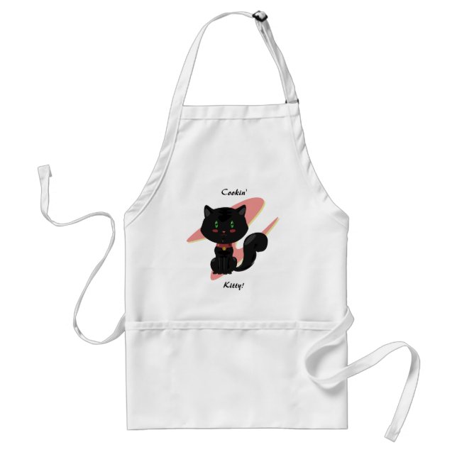 Black Cat Apron Förkläde (Framsidan)