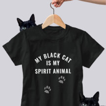 Black Cat är min Spirit Animal Funny Slogan