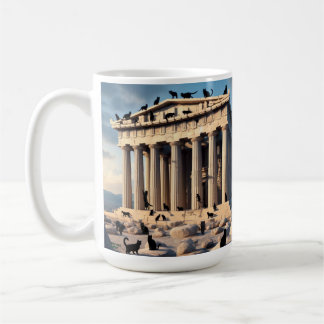Black Cat Army vid Parthenon Kaffemugg