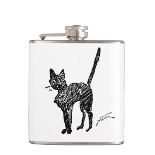 Black Cat Art nouveau Chatta Noir Steinlen Fickplunta