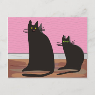 Black Cat Art-presenter Vykort