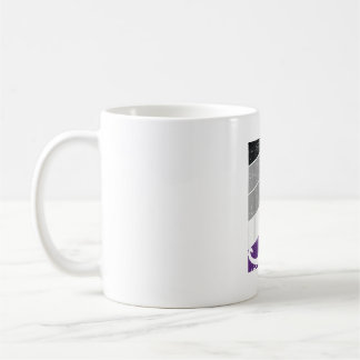 Black Cat Asexuellt Pride Kitten Älskare LGBT-Q Pr Kaffemugg