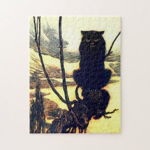Black Cat av Arthur Rackham Pussel