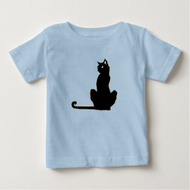 Black Cat Baby/Småbarn T-Shirt