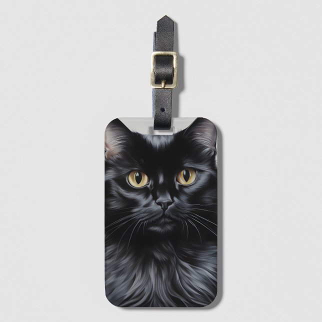 Black Cat Bagagebricka (Framsida vertikal)