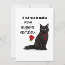 Black Cat Bevalt Best Pappa någonsin Fars dag-kort