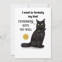 Black Cat Bevalt Best Pappa någonsin Fars dag-kort