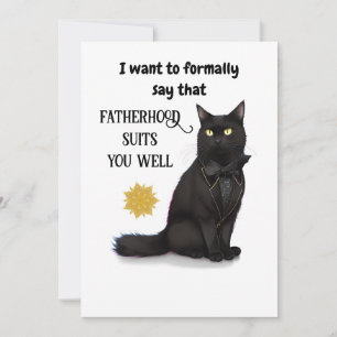 Black Cat Bevalt Best Pappa någonsin Fars dag-kort Inbjudningar