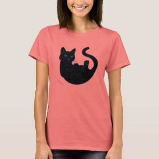 Black Cat, Blue Ögon. T-shirt