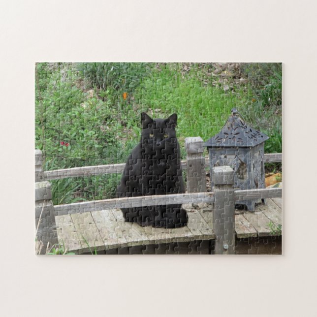 Black Cat Bridge Puzzle Pussel (Horisontell)