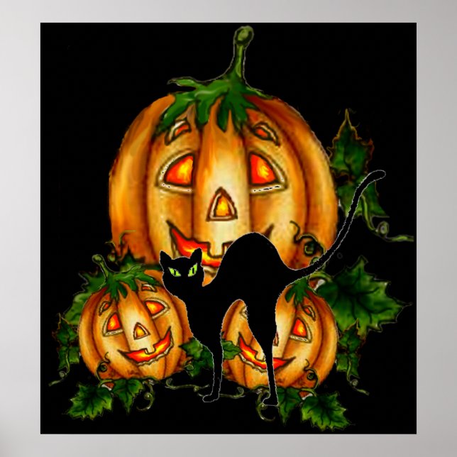 BLACK CAT by SHARON SHARPE Poster (Framsidan)