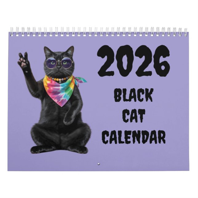 Black Cat Calendar Kalender (Omslag)